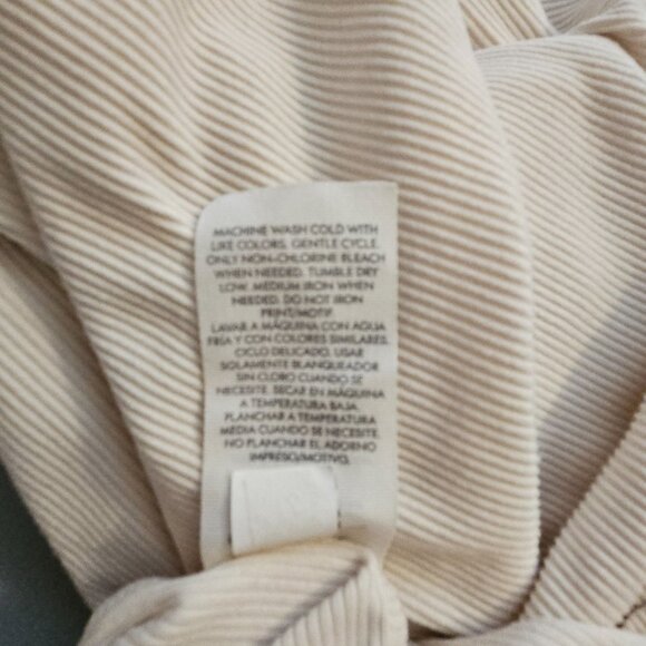 No Boundaries Mock Neck Ribbed Long Sleeve Top โ Cream / Ivory โ Size M (8-10) - Picture 6 of 8